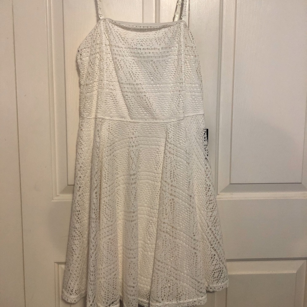 White mini dress